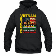 Vietnam Veteran Shirt – We Fought Without Support, Gift for Veteran Dad, Grandpa & Retired Military, T-Shirt, Long Sleeve, Sweatshirt & Hoodie - Hoodie - Black - Front
