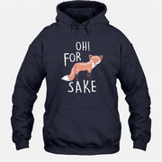 Oh For Fox Sake – Funny Fox Pun Shirt - T-Shirt, Long Sleeve, Sweatshirt & Hoodie - Hoodie - Navy - Front