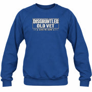 Disgruntled Old Vet Shirt – Leave Me Alone, Funny Gift for Veteran Dad, Grandpa & Retired Military, T-Shirt, Long Sleeve, Sweatshirt & Hoodie - Sweatshirt - Royal - Front