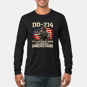 DD-214 Veteran Shirt – It’s a Veteran Thing You Wouldn’t Understand, Gift for U.S. Veteran, Military Dad & Grandpa, T-Shirt, Long Sleeve, Sweatshirt & Hoodie - Long Sleeve - Black - Front