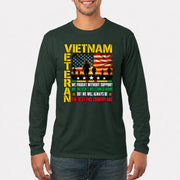 Vietnam Veteran Shirt – We Fought Without Support, Gift for Veteran Dad, Grandpa & Retired Military, T-Shirt, Long Sleeve, Sweatshirt & Hoodie - Long Sleeve - Forest Green - Front