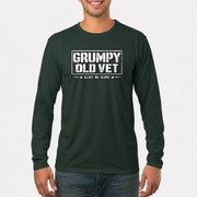 Grumpy Old Vet Leave Me Alone Shirt – Funny Gift for Veteran Dad, Grandpa & Retired Military, T-Shirt, Long Sleeve, Sweatshirt & Hoodie - Long Sleeve - Forest Green - Front