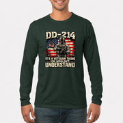 DD-214 Veteran Shirt – It’s a Veteran Thing You Wouldn’t Understand, Gift for U.S. Veteran, Military Dad & Grandpa, T-Shirt, Long Sleeve, Sweatshirt & Hoodie - Long Sleeve - Forest Green - Front