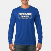 Disgruntled Old Vet Shirt – Leave Me Alone, Funny Gift for Veteran Dad, Grandpa & Retired Military, T-Shirt, Long Sleeve, Sweatshirt & Hoodie - Long Sleeve - Royal - Front