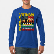 Vietnam Veteran Shirt – We Fought Without Support, Gift for Veteran Dad, Grandpa & Retired Military, T-Shirt, Long Sleeve, Sweatshirt & Hoodie - Long Sleeve - Royal - Front
