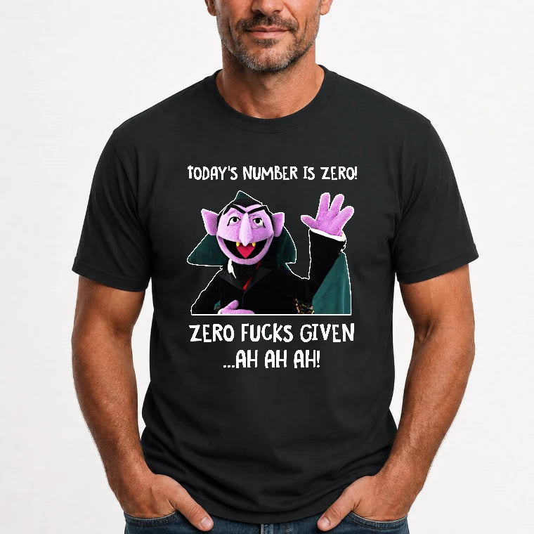 Today’s Number Is Zero –  Funny Adult Humor Shirt - T-Shirt, Long Sleeve, Sweatshirt & Hoodie - T-Shirt - Black - Front