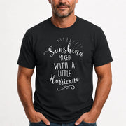 Sunshine Mixed With a Little Hurricane – Funny Sassy Women’s Shirt - T-Shirt, Long Sleeve, Sweatshirt & Hoodie - T-Shirt - Black - Front