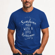 Sunshine Mixed With a Little Hurricane – Funny Sassy Women’s Shirt - T-Shirt, Long Sleeve, Sweatshirt & Hoodie - T-Shirt - Royal - Front