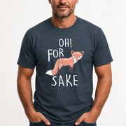 Oh For Fox Sake – Funny Fox Pun Shirt - T-Shirt, Long Sleeve, Sweatshirt & Hoodie - T-Shirt - Dark Heather - Front