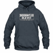Disgruntled Old Vet Shirt – Leave Me Alone, Funny Gift for Veteran Dad, Grandpa & Retired Military, T-Shirt, Long Sleeve, Sweatshirt & Hoodie - Hoodie - Dark Heather - Front