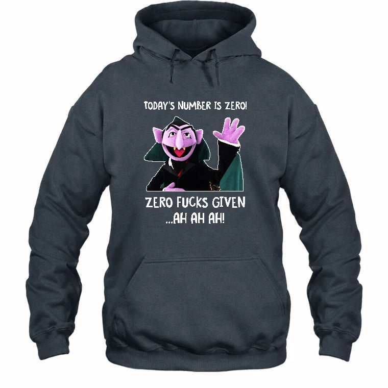 Today’s Number Is Zero –  Funny Adult Humor Shirt - T-Shirt, Long Sleeve, Sweatshirt & Hoodie - Hoodie - Dark Heather - Front
