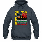 Vietnam Veteran Shirt – We Fought Without Support, Gift for Veteran Dad, Grandpa & Retired Military, T-Shirt, Long Sleeve, Sweatshirt & Hoodie - Hoodie - Dark Heather - Front