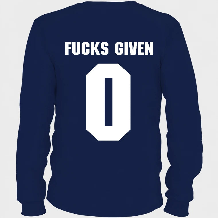 Funny Sarcastic Adult Humor Shirt - T-Shirt, Long Sleeve, Sweatshirt & Hoodie - Long Sleeve - Navy - Back