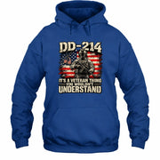 DD-214 Veteran Shirt – It’s a Veteran Thing You Wouldn’t Understand, Gift for U.S. Veteran, Military Dad & Grandpa, T-Shirt, Long Sleeve, Sweatshirt & Hoodie - Hoodie - Royal - Front