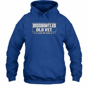 Disgruntled Old Vet Shirt – Leave Me Alone, Funny Gift for Veteran Dad, Grandpa & Retired Military, T-Shirt, Long Sleeve, Sweatshirt & Hoodie - Hoodie - Royal - Front