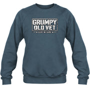 Grumpy Old Vet Leave Me Alone Shirt – Funny Gift for Veteran Dad, Grandpa & Retired Military, T-Shirt, Long Sleeve, Sweatshirt & Hoodie - Sweatshirt - Dark Heather - Front