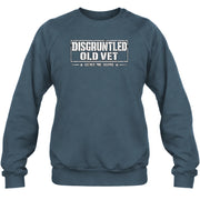 Disgruntled Old Vet Shirt – Leave Me Alone, Funny Gift for Veteran Dad, Grandpa & Retired Military, T-Shirt, Long Sleeve, Sweatshirt & Hoodie - Sweatshirt - Dark Heather - Front