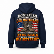 Don't Piss Off Old Veterans Hoodie - Navy