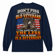 Don't Piss Off Old Veterans Long Sleeve - Navy