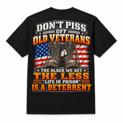 Don't Piss Off Old Veterans T-Shirt - Black