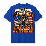 Don't Piss Off Old Veterans T-Shirt - Royal Blue